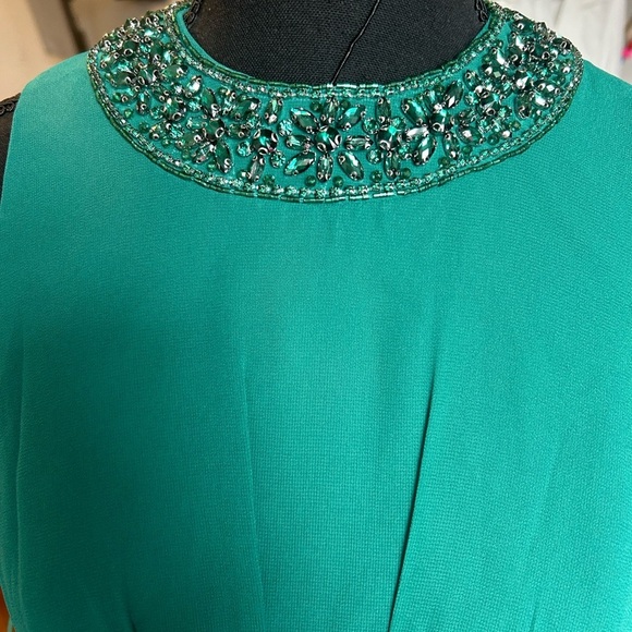 NWT MAC Duggal green maxi dress - Picture 6 of 8